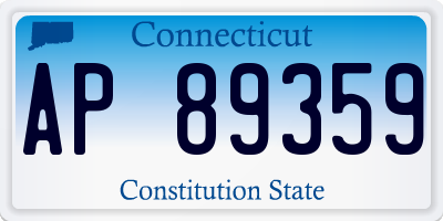 CT license plate AP89359