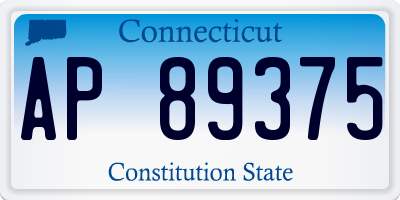 CT license plate AP89375