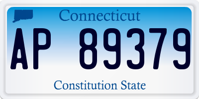 CT license plate AP89379