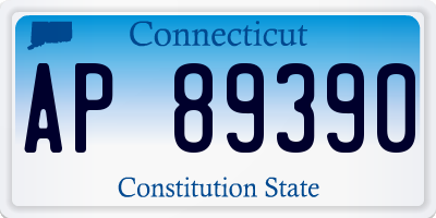 CT license plate AP89390