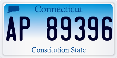 CT license plate AP89396