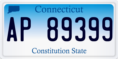 CT license plate AP89399