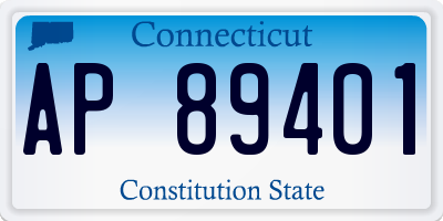CT license plate AP89401