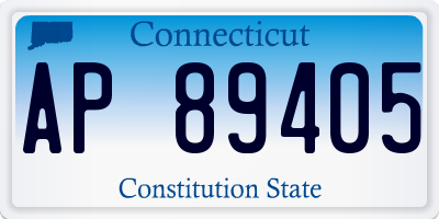 CT license plate AP89405
