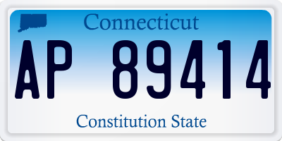 CT license plate AP89414
