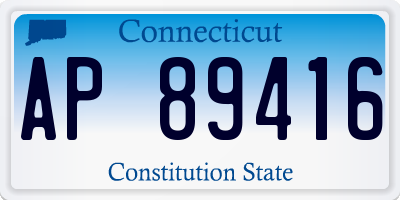 CT license plate AP89416