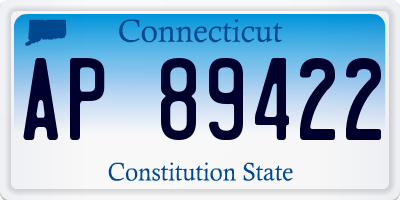 CT license plate AP89422