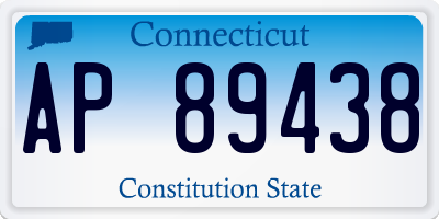 CT license plate AP89438
