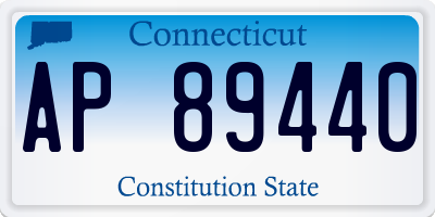 CT license plate AP89440