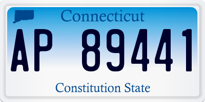 CT license plate AP89441