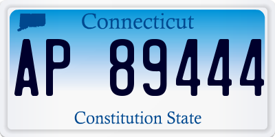 CT license plate AP89444