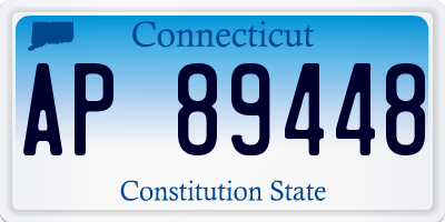 CT license plate AP89448