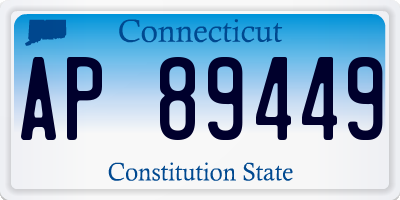 CT license plate AP89449