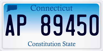 CT license plate AP89450