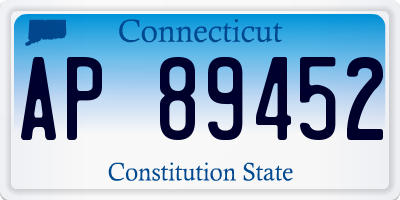 CT license plate AP89452