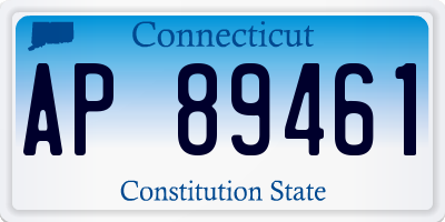 CT license plate AP89461