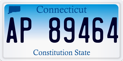 CT license plate AP89464