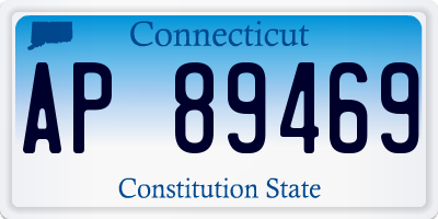 CT license plate AP89469