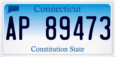 CT license plate AP89473