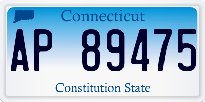 CT license plate AP89475