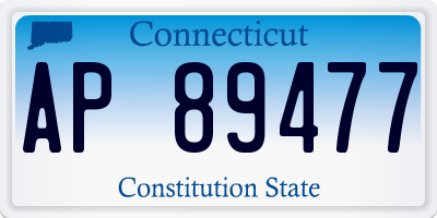 CT license plate AP89477