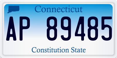 CT license plate AP89485