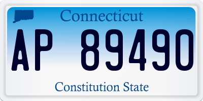 CT license plate AP89490