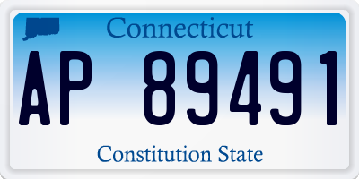 CT license plate AP89491