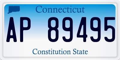 CT license plate AP89495