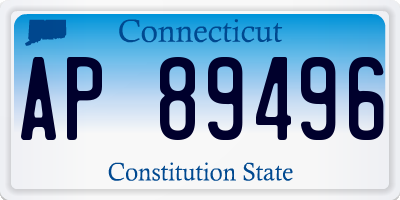 CT license plate AP89496