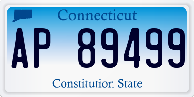 CT license plate AP89499