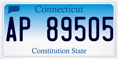 CT license plate AP89505