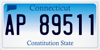 CT license plate AP89511