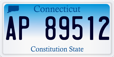 CT license plate AP89512