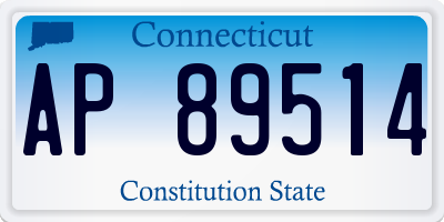 CT license plate AP89514