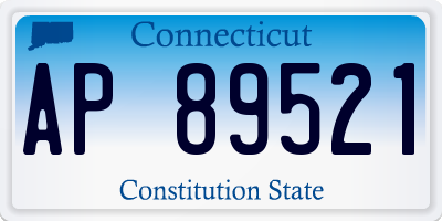 CT license plate AP89521