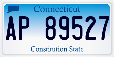 CT license plate AP89527