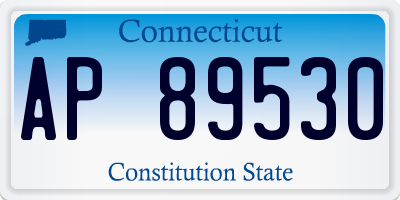 CT license plate AP89530