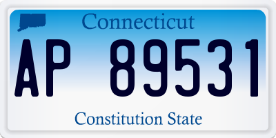 CT license plate AP89531