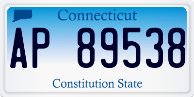 CT license plate AP89538