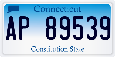 CT license plate AP89539