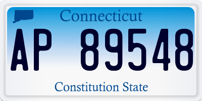 CT license plate AP89548