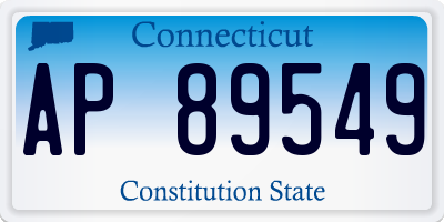 CT license plate AP89549