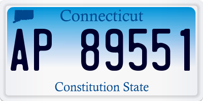 CT license plate AP89551