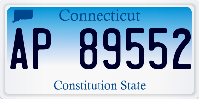CT license plate AP89552