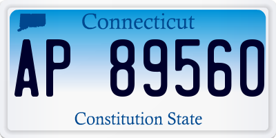 CT license plate AP89560