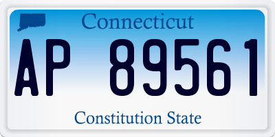 CT license plate AP89561