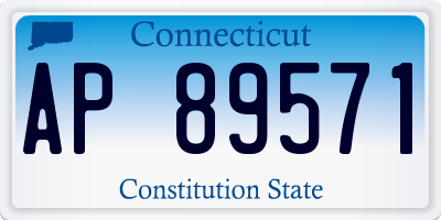 CT license plate AP89571