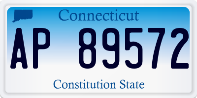 CT license plate AP89572