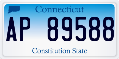 CT license plate AP89588